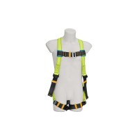 Adjustable high strength fall protection harness